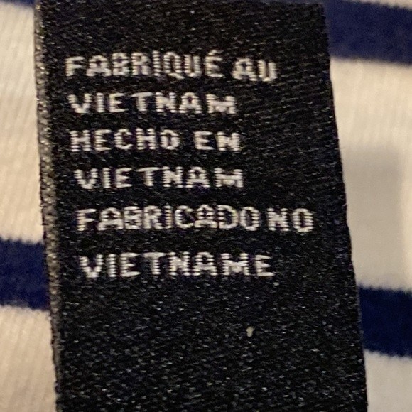 Forever 21 crop top white Blue striped size XL - Picture 8 of 9